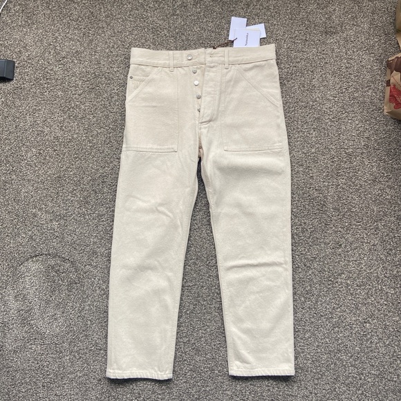 Nanushka Jasper Straight-leg Jeans in EcruMen’s Waist Size 31 Chinos & Khakis